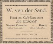 W. van der Sand - Hotel en Café-restaurant 'De Roskam'