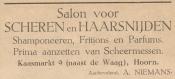 advertentie - Scheren en Haarsnijden Salon A. Niemans