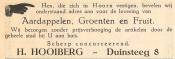 advertentie - Groentenhandel H. Hooiberg