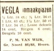 P.M. van Wijk  -  Vegla inmaakglazen