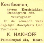 K. Hakhoff  - Kerstbomen