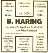 B Haring  - Het meubel-, tapijt- en beddenhuis