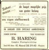 advertentie - B Haring - Complete Woninginrichting (eigen stoffeerwerk)
