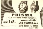 advertentie - Chr Holman & Zn. - Horloger