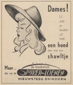 advertentie - Spijker van Loenen Hoedenhuis