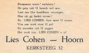 advertentie - Lies Cohen