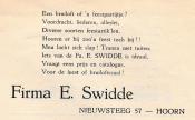 advertentie - E. Swidde