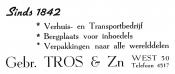 advertentie - Gebr. TROS & Zn
