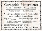 advertentie - Geregelde Motordienst Wed. J. Karel