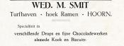 advertentie - Chocolaterie Wed. M.Smit