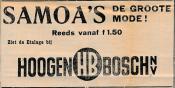 advertentie - schoenhandel Hoogenbosch n.v.
