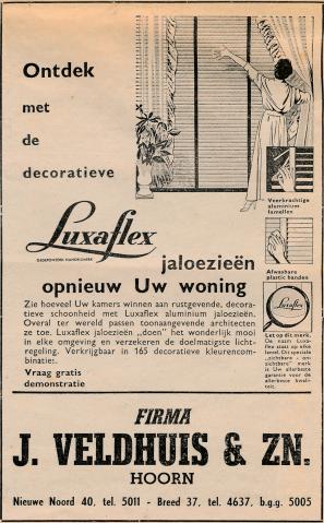 advertentie - Firma J. Veldhuis & Zn.