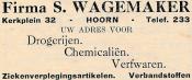 advertentie - Firma S. Wagemaker