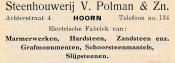 advertentie - Steenhouwerij V. Polman & Zn.