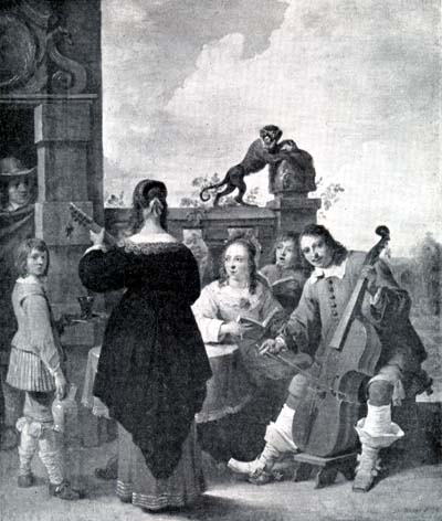 David Teniers 1610-1690: Musicerend Gezelschap.